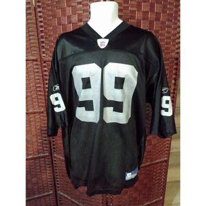 Vintage Reebok Oakland Raiders Warren Sapp football Jersey Mens XL Las Vegas